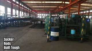 Oficina de produção de hastes de sucção